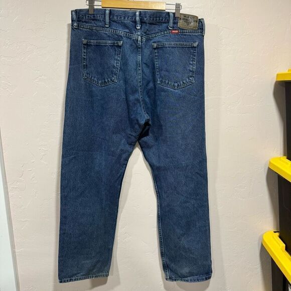 Wrangler Denim Blue Jeans 40 X 32 Relaxed Fit - Picture 4 of 8